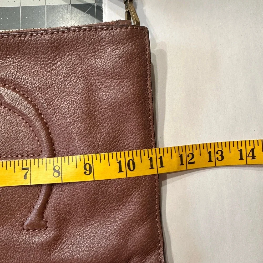 Etienne‎ Aigner VTGE Crossbody Bag Small Brown Excellent Pebbled Leather Adeline